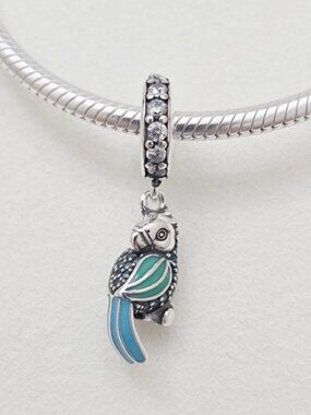 Pandora Tropical Parrot Dangle Charm